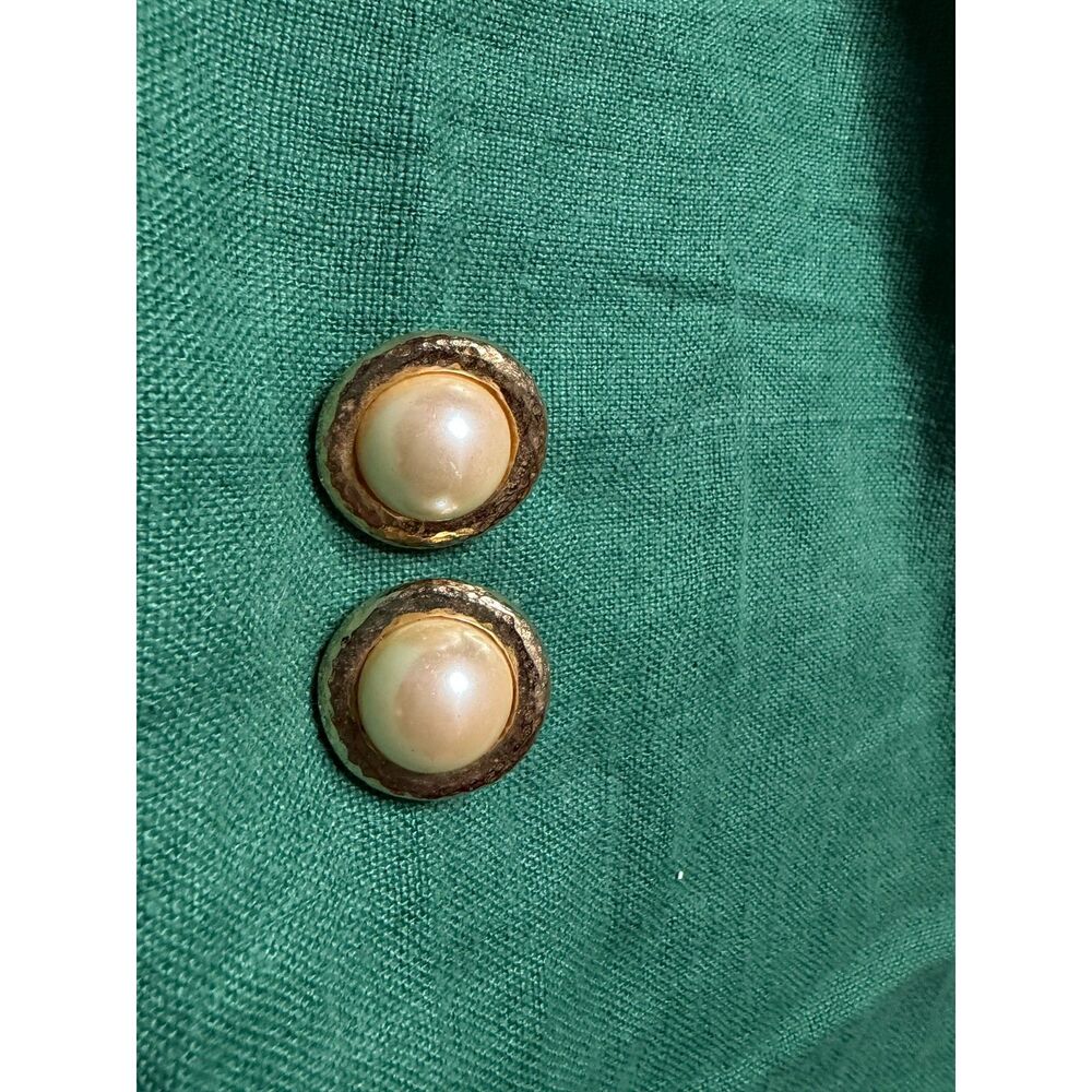 Vintage Carolee Gold Tone Faux Pearl Pierced Earrings.